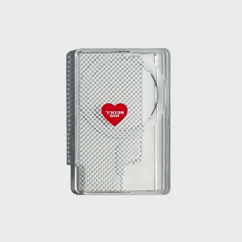 108seoul[MagSafe-2Card Slot] 108 REVERSE VALENTINE RED (clear-hard)